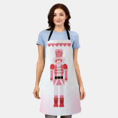 Fancy roze notenkraker & kerst koekjesharten schort (Gedragen)