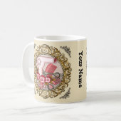 Fancy Roze Roze Beauticiaanse koffie Mok (Voorkant links)