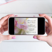 Fancy roze witte Tulp Paasmaannodiging Kaart