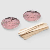 Fancy Rozen Quinceanera Pink Handwaaier (Niet-gemonteerd)