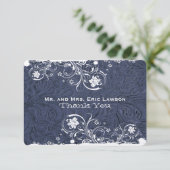 Fancy Rustisch blauw leder Kijk bedankt (Staand voorkant)