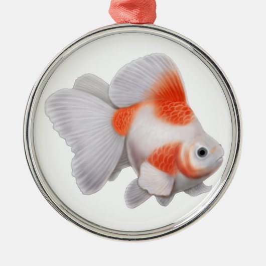 Fancy Ryukin Fantail Goldfish Ornament (Voorkant)