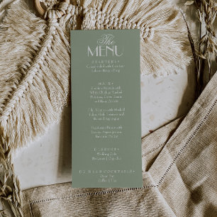 Fancy Salie Groen Witte Oude Geld Boho Chic Bruilo Menu
