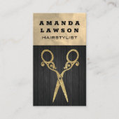 Fancy Scharen | Hout  Visitekaartje (Voorkant)