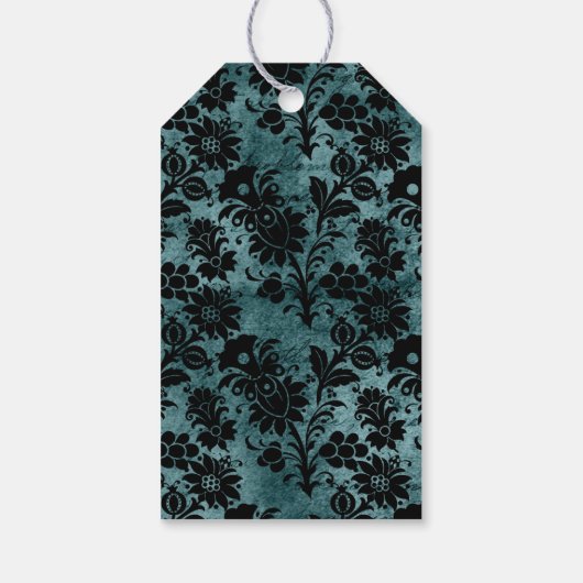 Fancy schedel cadeaulabel (Achterkant)