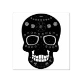 Fancy schedel rubberstempel (Afrduk)