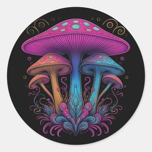 Fancy schimmels ronde sticker (Voorkant)