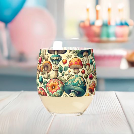 Fancy schimmels wijnglas zonder voet (Insitu (Baby Shower))