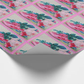 Fancy schoen met Rozen Cadeaupapier (Hoek)