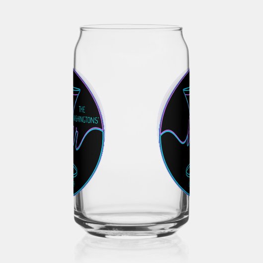 Fancy Script Drinkware Set Bier Blikvorm Glas (Links)
