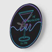 Fancy Script Fun Bar Grote wandklok Klok (Hoek)