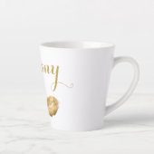Fancy script Golden Kisses Latte Mok (Rechts)