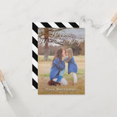 Fancy Script Joyeux Carte photo de la fête des mèr (Devant/Arrière en situation)