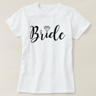 Fancy Script Typografie   Bride T-shirt