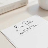 Fancy scriptadres rubberstempel