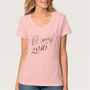 Fancy scriptklasse van 2016 t-shirt