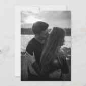 Fancy scriptservice in zwart-wit kaart (Achterkant)