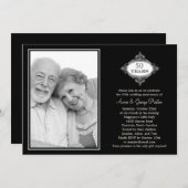 Fancy Seal Anniversaire Photo Invitation (Devant / Derrière)