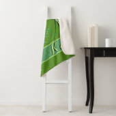 Fancy Shamrock-belettering Sherpa Deken (In situ)