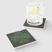 Fancy Shamrock Stenen Onderzetter (Zijkant)