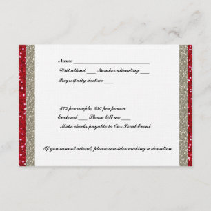 Fancy Silver et Red Event RSVP
