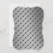Fancy Silver Foil Tuxedo 18th Birthday Kaart (Achterkant)