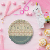 Fancy speciale viering van Floral Papieren Bordje (Feest)