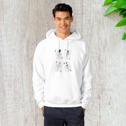 Fancy speelkaarten Mannen hoodie