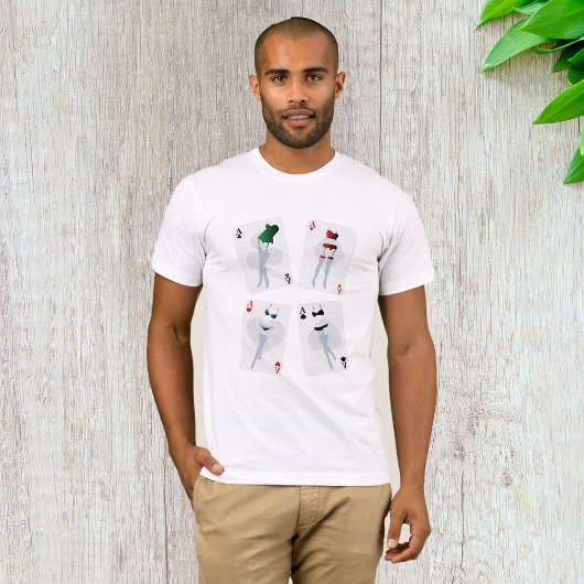Fancy speelkaarten Mannen T-shirt