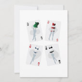 Fancy speelkaarten uitnodigingen (Voorkant)