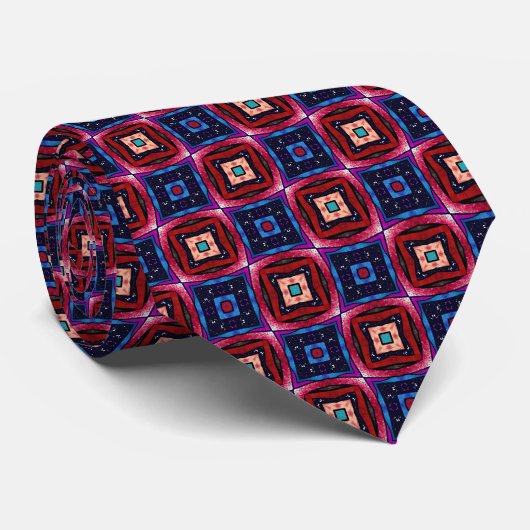 Fancy Squares Halseband Stropdas (Opgerold)
