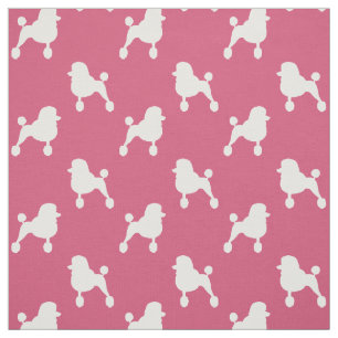 Fancy standaardwand Silhouettes Pink en White Stof