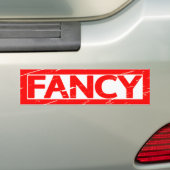 Fancy Stempel Bumpersticker (Op auto)