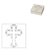 fancy stempel voor sierkruis (Gestempeld)