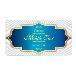 Fancy stijl Jam Jelly Label Blue