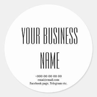 Fancy stijl stijlvol café, bakker, catering ronde sticker