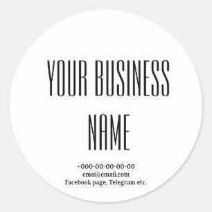 Fancy stijlvol café, bakkerij, catering ronde sticker