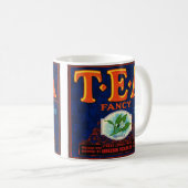 Fancy Tea Label Mug (Devant droit)