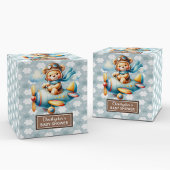 Fancy teddybeer piloot Baby shower gunstbox Bedankdoosjes