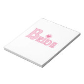 Fancy tekstbride notitieblok (Gedraaid)