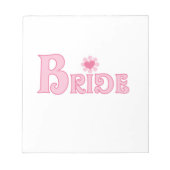 Fancy tekstbride notitieblok (Voorkant)