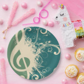 Fancy Treble Clef Papieren Bordje (Feest)