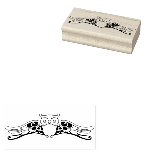 fancy uil art stempel (Gestempeld)