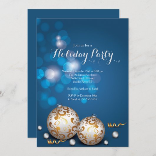 Fancy uitnodiging tot het indienen van een sollici (Voorkant / Achterkant)