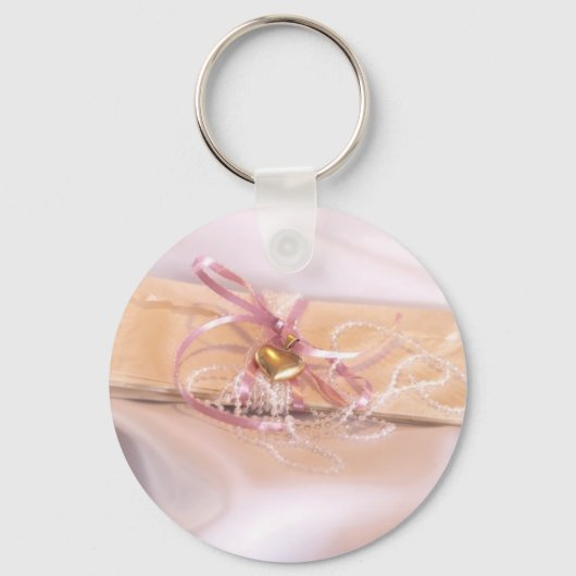 Fancy uitnodiging voor bruiloft sleutelhanger (Voorkant)