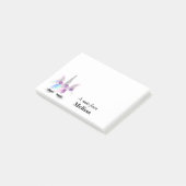 Fancy Unicorn Face Gepersonaliseerd Post-it® Notes (Schuin)