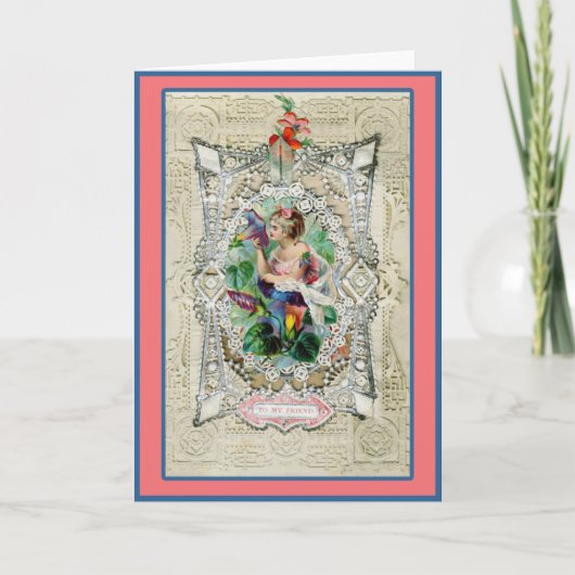 Fancy Valentijn voor mijn vriend Feestdagen Kaart (Voorkant)