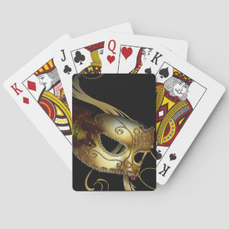 Fancy Venetian Masquerade zwart | goud Pokerkaarten