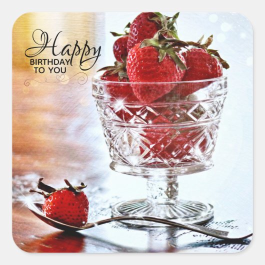 Fancy Verjaardag Stickers (envelop afdichtingen) (Voorkant)