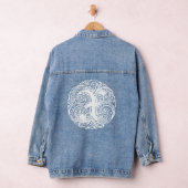 Fancy Victoriaans Calligrafie Monogram X Vrouwen Denim Jacket (Hangar)